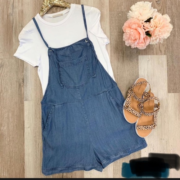 Tencel Denim Overalls • BE COOL • Size: Large • NWOT • 🚭Smoke free home - Picture 2 of 3